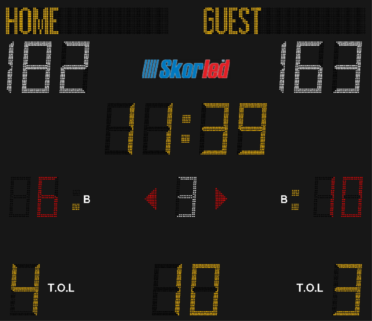 SBS 3000TB — SBS 3000TB NBA TİPİ SKORBORD